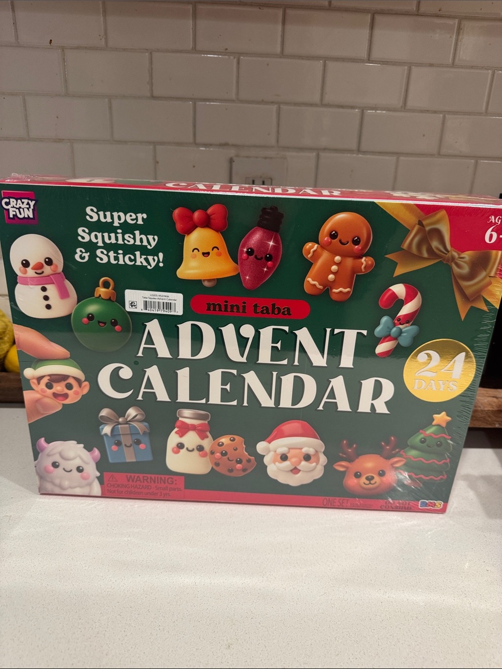 Mini taba Advent Calendar - 24 Days of Squishy Holiday Toys